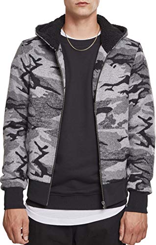 Urban Classics Herren Camo Zip Jacket Jacke, per Pack Mehrfarbig (darkcamo 00707), Medium (Herstellergröße: M) von Urban Classics