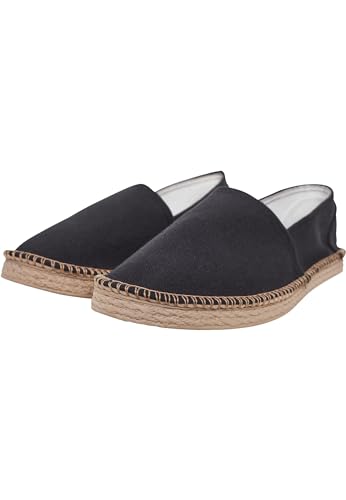 Urban Classics Herren Canvas Slipper Espadrilles, Schwarz (Black) von Urban Classics