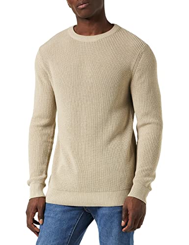 Urban Classics Herren TB3129-Cardigan Stitch Sweater Pullover, Beige (Darksand 00806), L von Urban Classics