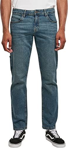 Urban Classics Herren TB5921-Carpenter Back Jeans Hose, Sand Destroyed Washed, 32 von Urban Classics