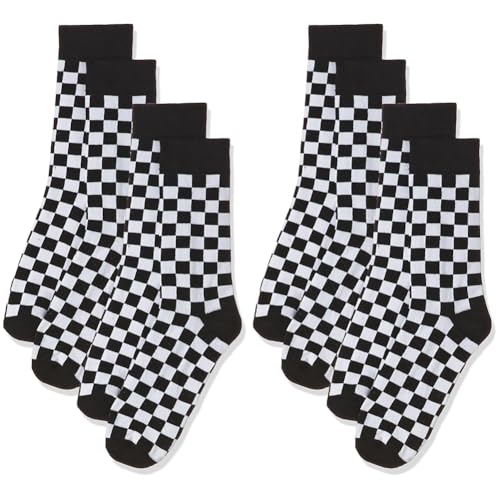 Urban Classics Herren Checker 2-pack Socken, Mehrfarbig (Black/White 00826), 39-42 EU von Urban Classics