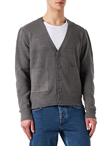 Urban Classics Herren Chunky Cardigan Strickjacke, Asphalt, L von Urban Classics