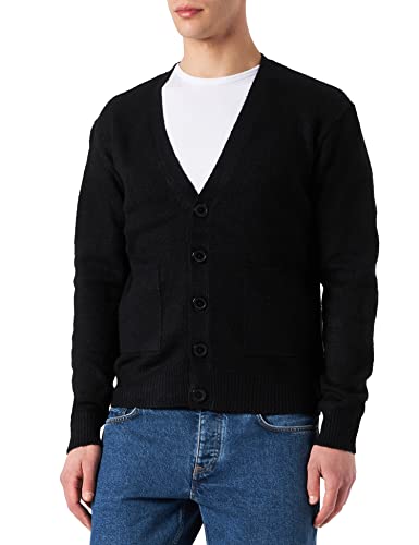 Urban Classics Herren Chunky Cardigan Strickjacke, Black, 3XL von Urban Classics