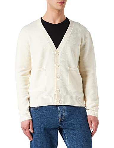 Urban Classics Herren Chunky Cardigan Strickjacke, whitesand, 4XL von Urban Classics