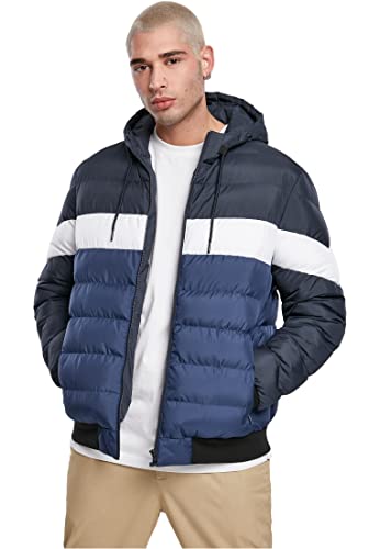 Urban Classics Herren Colorblock Bubble Jacket, midnightnavy/darkblue, L von Urban Classics