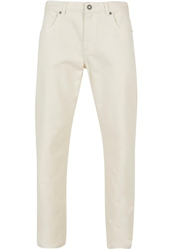 Urban Classics Herren Colored Loose Fit Jeans Hose, Whitesand, 28 von Urban Classics