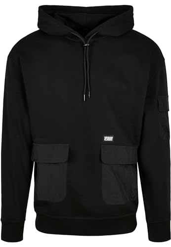 Urban Classics Herren TB4135-Commuter Hoody Kapuzenpullover, Black, L von Urban Classics