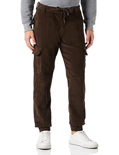 Urban Classics Herren Corduroy Cargo Jogging Pants Hose, Darkolive, L von Urban Classics