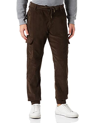 Urban Classics Herren Corduroy Cargo Jogging Pants Hose, Darkolive, XL von Urban Classics