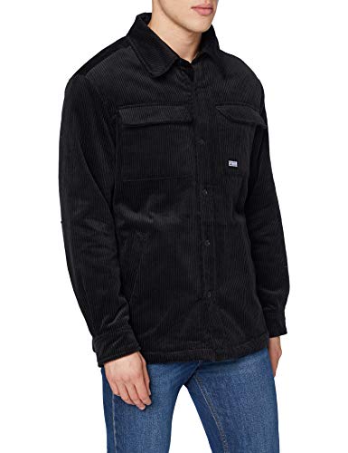 Urban Classics Herren TB3932-Corduroy Shirt Jacket Jacken, Black, 5XL von Urban Classics