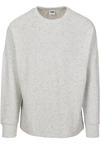 Urban Classics Herren TB3092-Cut On Sleeve Naps Interlock Crew Pullover, lightgrey, M von Urban Classics