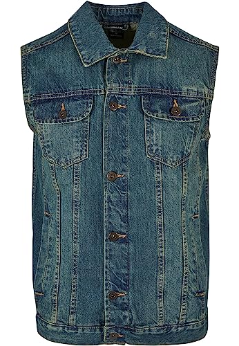 Urban Classics Herren Tb514 Denim Vest, Lightblue, 4XL Große Größen von Urban Classics