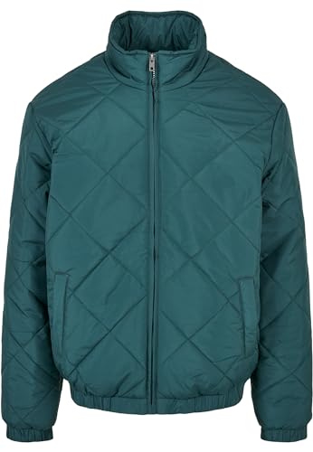 Urban Classics Herren Diamond Quilted Short Jacket Jacke, Green, 5XL von Urban Classics