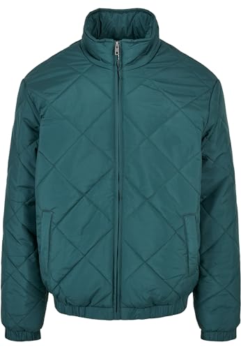 Urban Classics Herren Diamond Quilted Short Jacket Jacke, Green, XL von Urban Classics