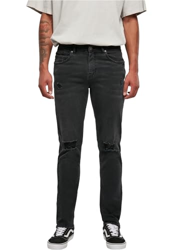 Urban Classics Herren Distressed Stretch Denim Pants Black Destroyed Washed, 34 von Urban Classics