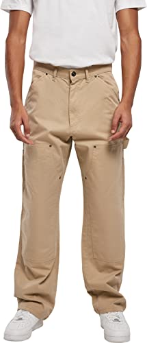 Urban Classics Herren Double Knee Carpenter Trouser unionbeige, 28 von Urban Classics