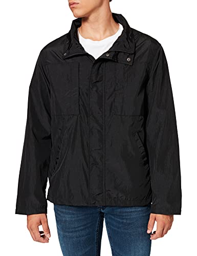 Urban Classics Herren Double Pocket Nylon Crepe Jacket Jacke, Black, 3XL von Urban Classics