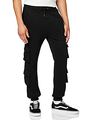 Urban Classics Herren Double Pocket Terry Sweat Pants Freizeithose, Black, XL von Urban Classics