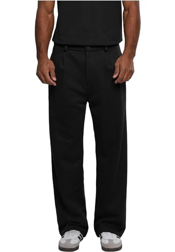 Urban Classics Herren Front Pleated Sweat Pants Hose, Black, 24 von Urban Classics