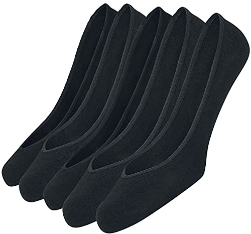 Urban Classics Unisex Invisible Füßlinge 5er Pack Socken, Schwarz (Black 7), 39-42 EU von Urban Classics