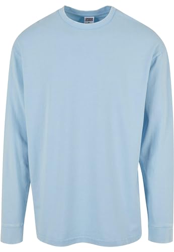 Urban Classics Herren TB6234-Heavy Boxy Acid Wash Longsleeve T-Shirt, balticblue, 4XL von Urban Classics