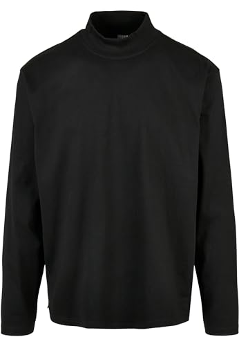 Urban Classics Herren Heavy Boxy Mock Neck Longsleeve T-Shirt, Black, 5XL von Urban Classics