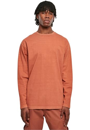 Urban Classics Herren TB5941-Heavy Oversized Garment Dye Longsleeve T-Shirt, Terracotta, 3XL von Urban Classics