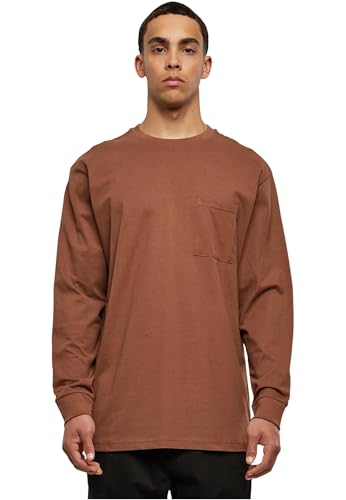 Urban Classics Herren Heavy Oversized Pocket Longsleeve T-Shirt, bark, M von Urban Classics