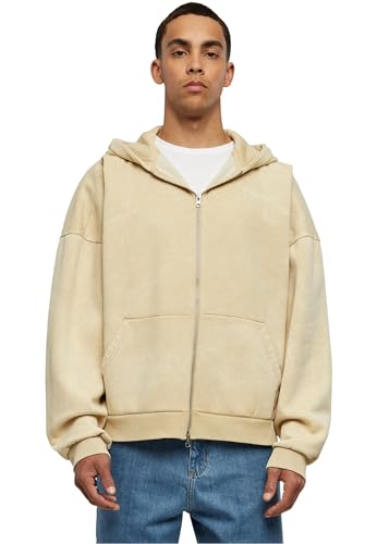 Urban Classics Herren Jacke Heavy Sand Washed 90's Zip Hoody unionbeige XL von Urban Classics