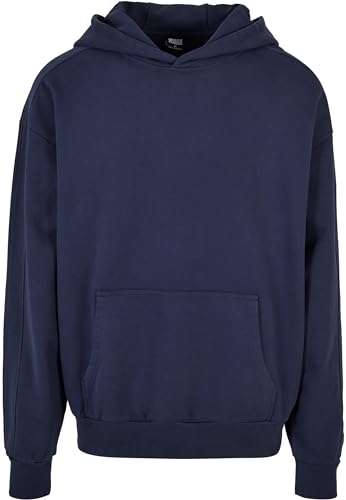 Urban Classics Herren TB4955-Heavy Terry Garment Dye Hoody Kapuzenpullover, darkblue, L von Urban Classics