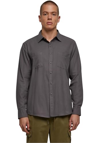 Urban Classics Herren Hemd Flanell Shirt darkshadow/darkshadow XXL von Urban Classics