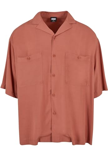 Urban Classics Herren TB6236-Oversized Resort Shirt Hemd, Terracotta, 5XL von Urban Classics