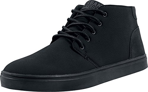 Urban Classics Herren Hibi Mid Shoe Sneaker, Mehrfarbig (Black/Black), 36 EU von Urban Classics