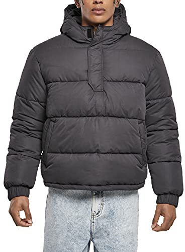 Urban Classics Herren TB4473-Hooded Cropped Pull Over Jacket Jacke, Black, L von Urban Classics