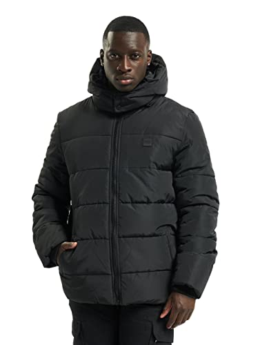 Urban Classics Herren Hooded Puffer Jacket with Quilted Interior Jacke, Black, S von Urban Classics