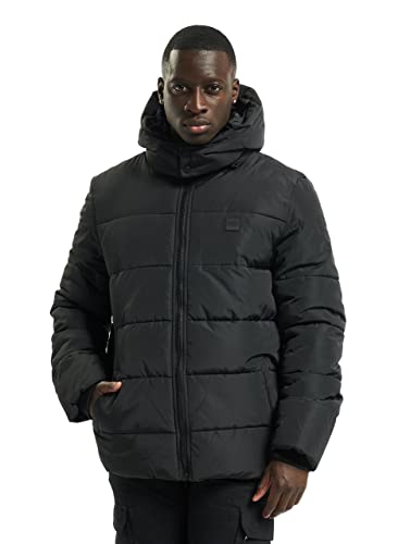 Urban Classics Herren Hooded Puffer Jacket with Quilted Interior Jacke, Black, 3XL von Urban Classics