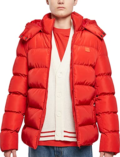 Urban Classics Herren Hooded Puffer Jacket with Quilted Interior Jacke, hugered, M von Urban Classics