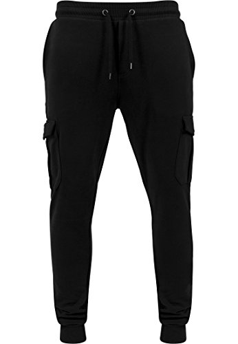 Urban Classics TB1395 Herren Hose Fitted Cargo Sweatpants , Gr. W30/L31 (Herstellergröße: S), Schwarz (black 7) von Urban Classics