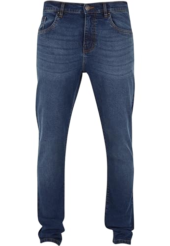Urban Classics Herren Jeans Heavy Ounce Slim Fit Jeans, Slim Fit Jeans für Männer, Karotte Schnitt, erhältlich, Größen 28-38 von Urban Classics