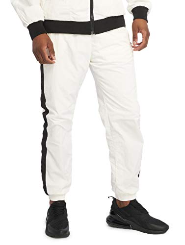 Urban Classics Herren Hose Side Striped Crinkle Track Pants Wht/Blk Größe: XL von Urban Classics