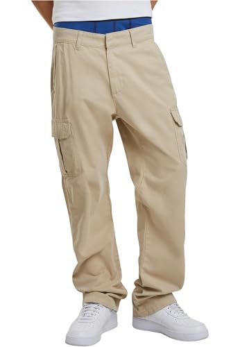 Urban Classics Herren Hose Straight Leg Cargo Pants Sand 32 von Urban Classics
