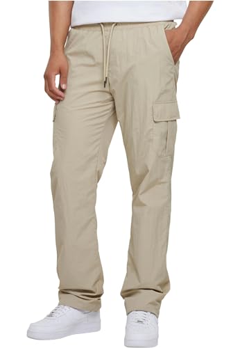 Urban Classics Herren TB6395-Straight Leg Nylon Cargo Pants Hose, Concrete, XL von Urban Classics