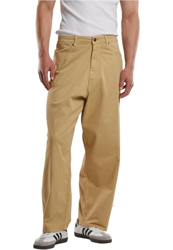 Urban Classics Herren Hose Tapered Twill Baggy Pants, lässige Herren Hose aus Twill-Stoff, Tapered Design, lockere Passform von Urban Classics