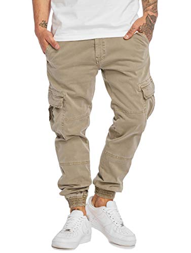 Urban Classics TB1435 Herren und Jungen Cargohose Washed Cargo Twill Jogging Pants, Rangerhose mit aufgesetzten Seitentaschen, sand, 34 von Urban Classics