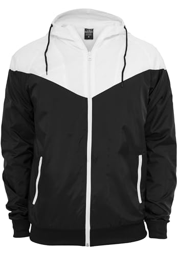 Urban Classics Herren Herren Arrow Windrunner Jacke, Blk/Wht, 3XL von Urban Classics