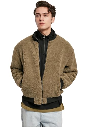Urban Classics Herren Jacke Boxy Sherpa Jacket tiniolive XXL Urban Classics Herren Jacke Boxy Sherpa Jacket tiniolive XXL von Urban Classics