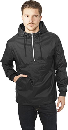 Urban Classics TB1019 Herren Jacke Pull Over Windbreaker, Gr. Small, Schwarz (black 7) von Urban Classics