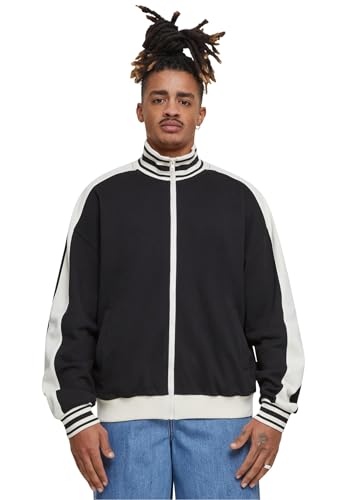 Urban Classics Herren Sportjacke Retro Track Jacket, Trainingsjacke für Männer im Retro Look, mit Stehkragen, erhältlich in Größen S-5XL von Urban Classics