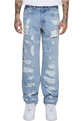 Urban Classics Herren Jeans Heavy Ounce Straight Fit Heavy Destroyed Jeans, zerrissene Jeans für Männer, Regular Fit, erhältlich in Größen 28-38 von Urban Classics