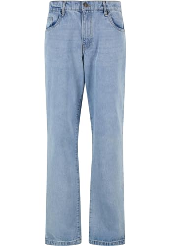 Urban Classics Herren Jeans Heavy Ounce Straight Fit Jeans, lässige Jeans für Männer, Straight Leg, Loose Fit, new light blue washed, 34 von Urban Classics